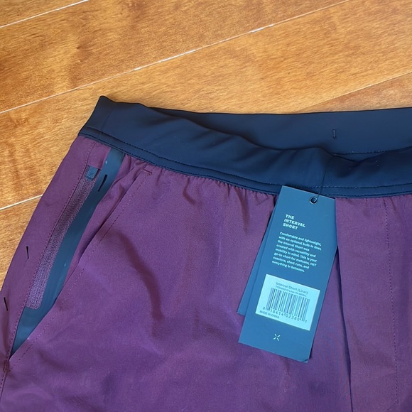 NWT Ten Thousand Maroon Interval Short (Liner) 7" Size Large & Extra Large - Picture 4 of 5